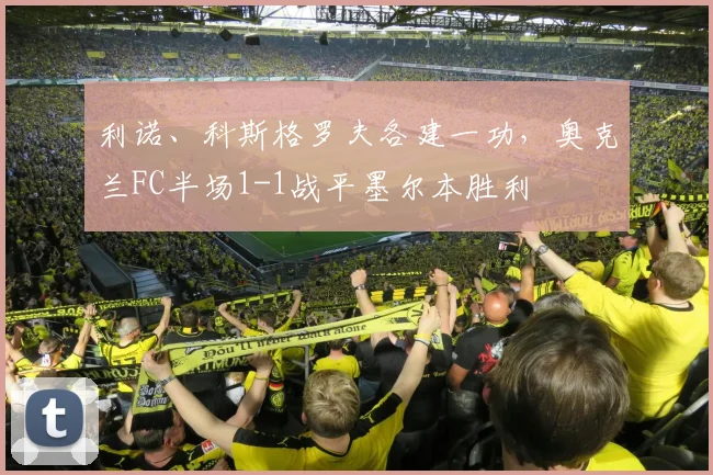 利诺、科斯格罗夫各建一功,奥克兰FC半场1-1战平墨尔本胜利